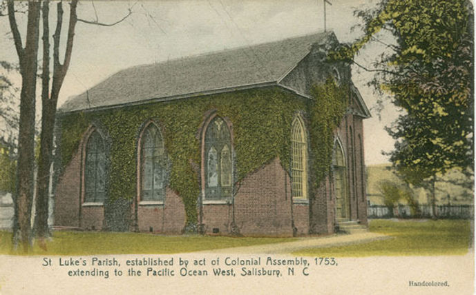 Historic view of St. Luke's Episcopal Church in Salisbury